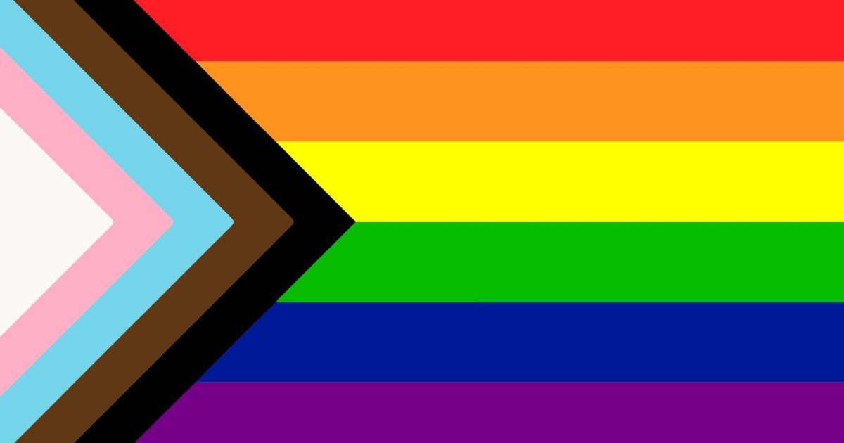 Rainbow and BIPOC flag