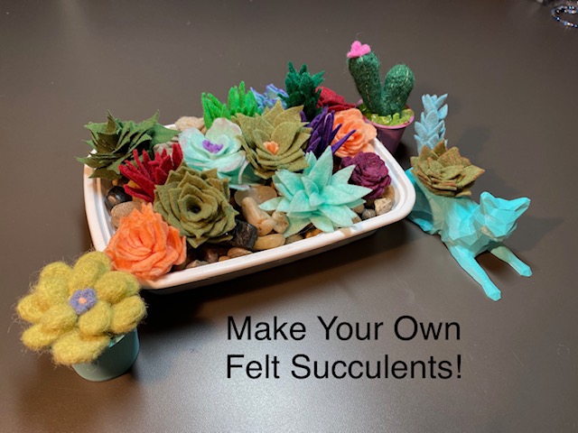 Learn how to make these cute felt succulents!