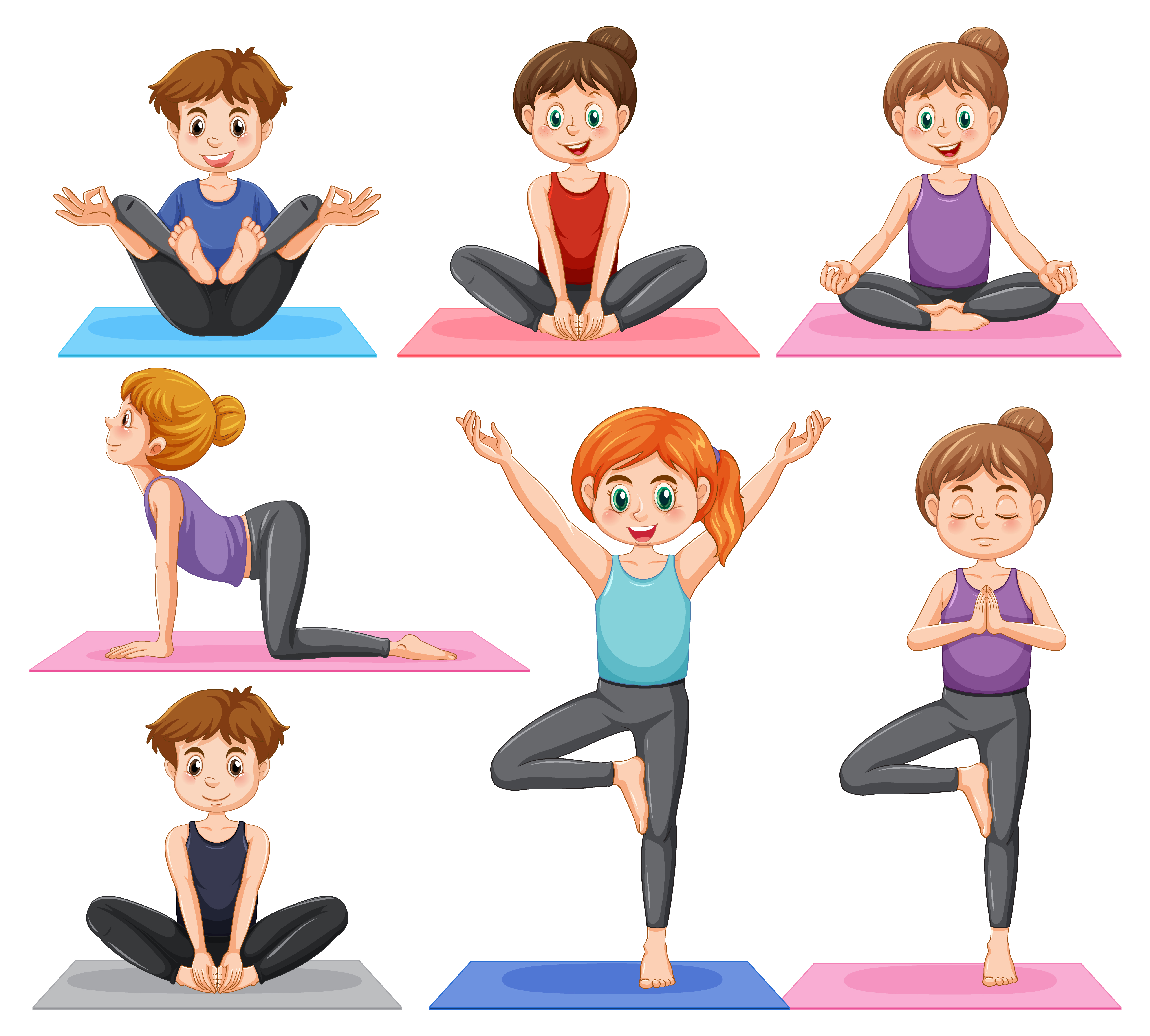 Image of few yoga poses