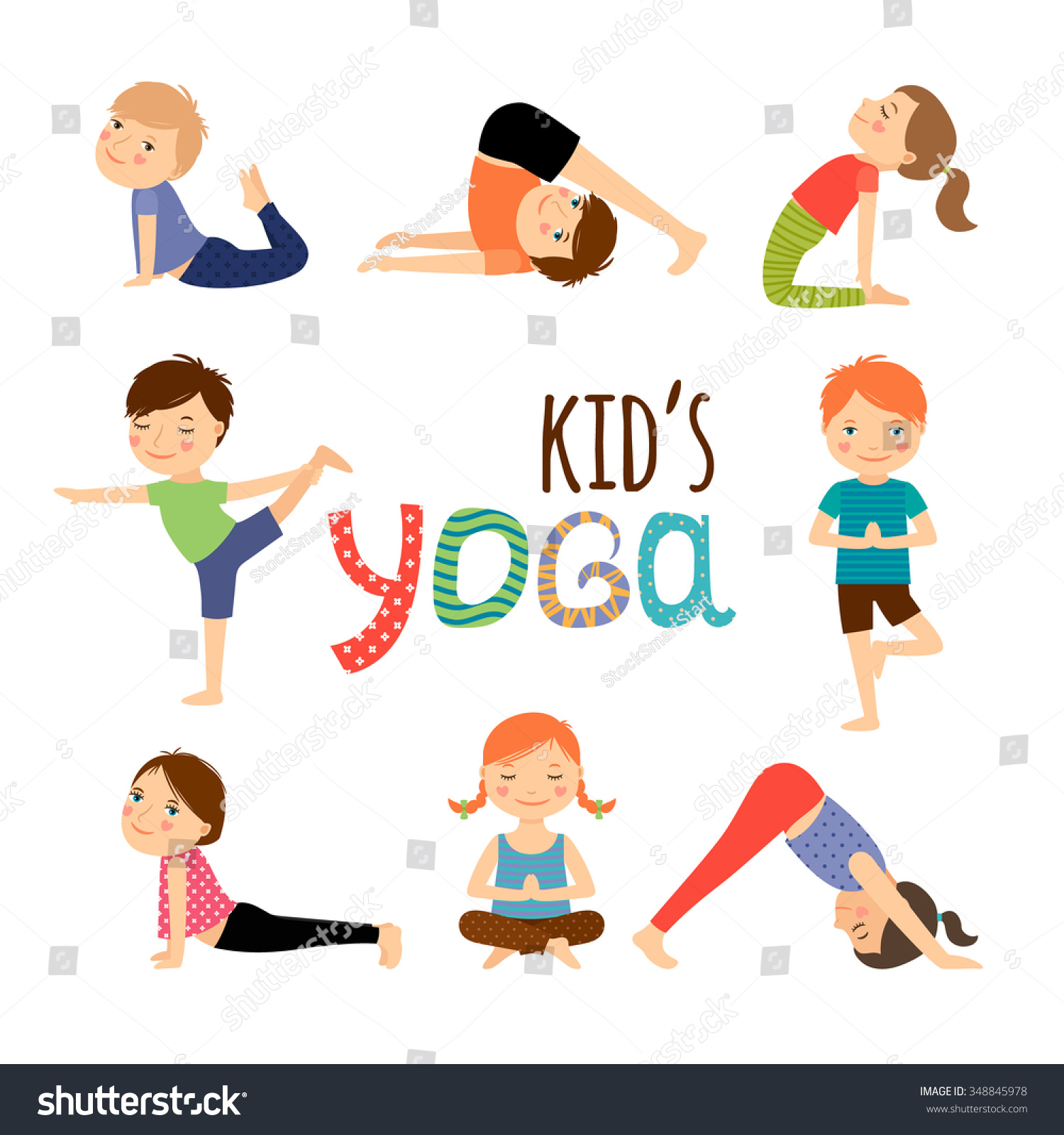 Image of a few yoga poses
