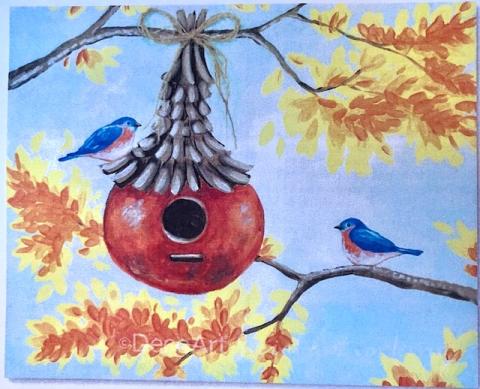 Autumn Birdhouse