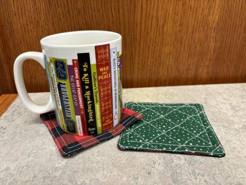 Sew a simple mug rug and keep your tea or coffee warm!