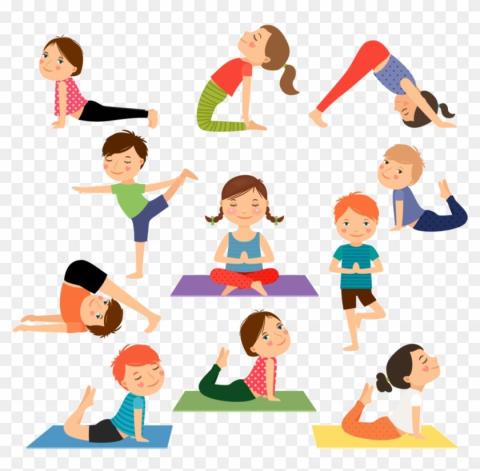 Kids yoga poses image