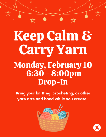 Keep Calm Carry Yarn